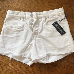 Brand new white jean shorts